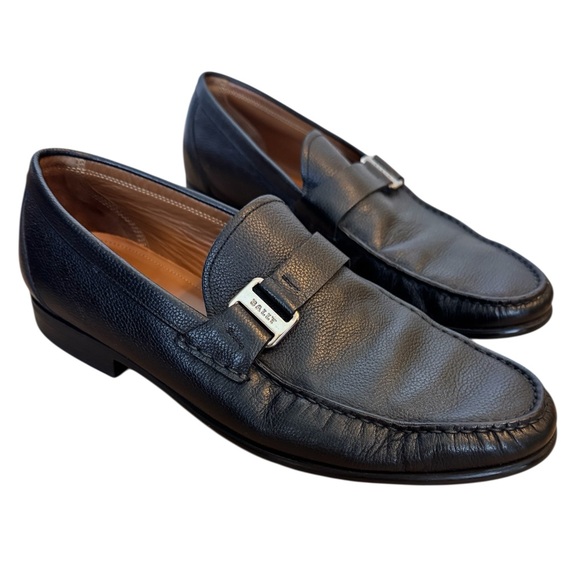 Bally Mens Black Colbar Leather Driver Loafer Shoes Size 9.5 main image 10